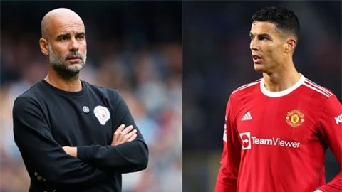 Guardiola và Ronaldo.